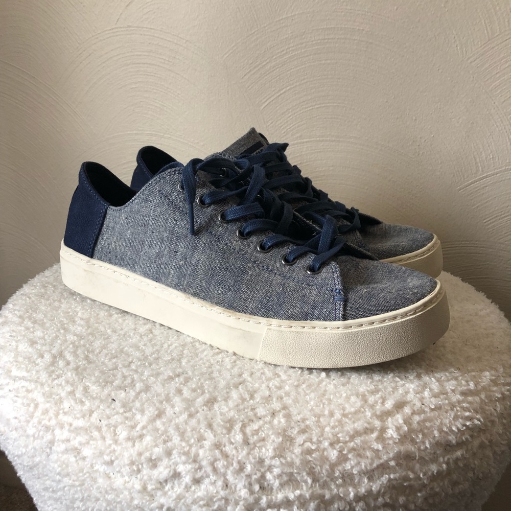 Toms Men's Navy Chambray & Dark Blue Low-Top Sneakers